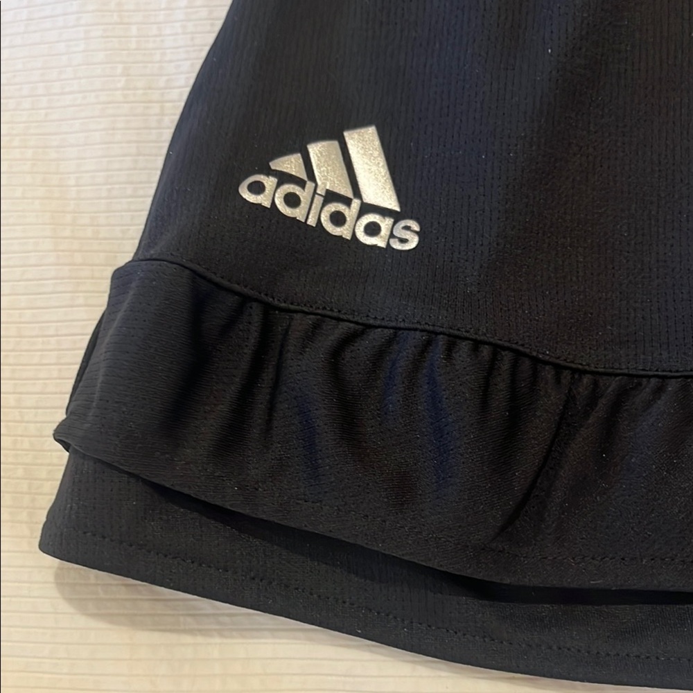 New ADIDAS Climachill Black Skort with Ruffle, Size M, Never Worn